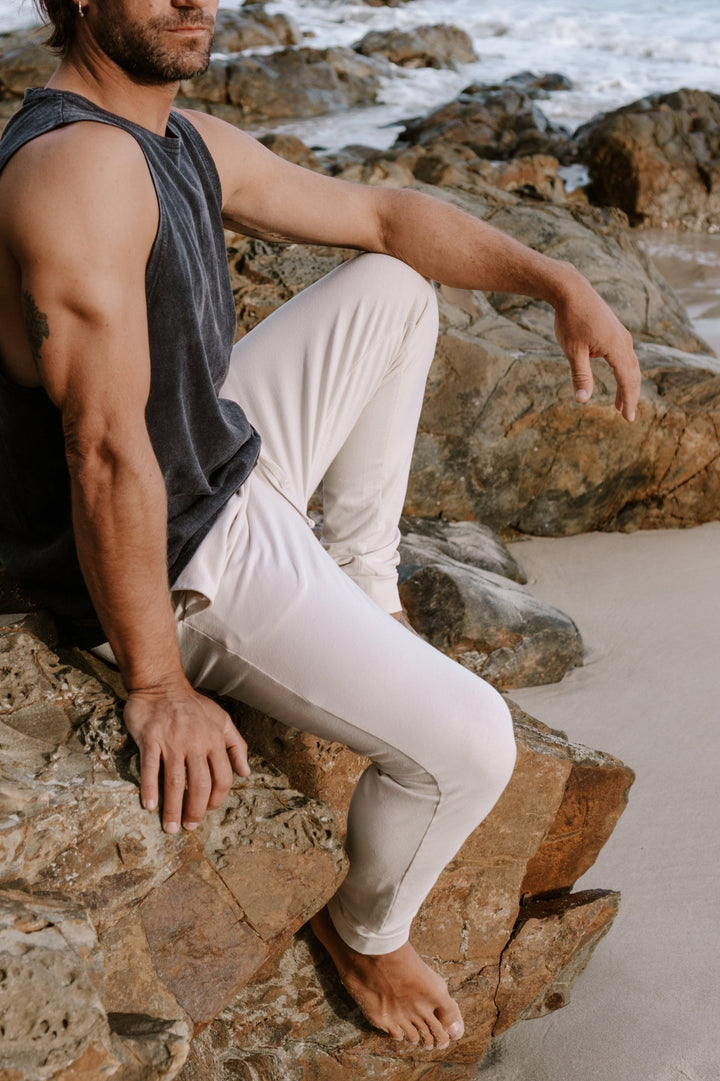 Hemp Yoga Pants for men - Birch