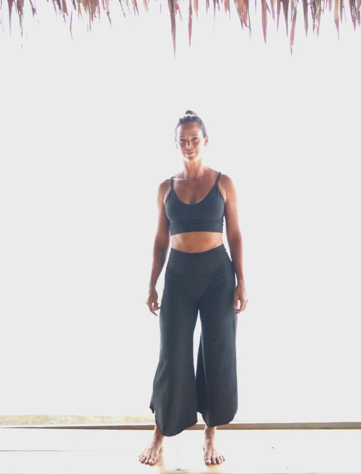 Hemp Flare Pants and Bralette Set